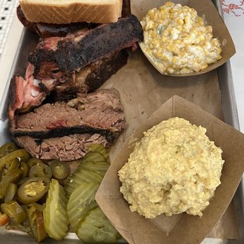Henderson & Kane - Texas Tri with cream corn and Potato Salad - Barbeque Near Me - Houston, Texas