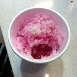 Sushi Train Indooroopilly Junction - Iced strawberry w condensed milk $4