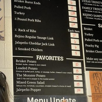 Rejino Barbeque - Menu - Barbeque Near Me - Olton, Texas