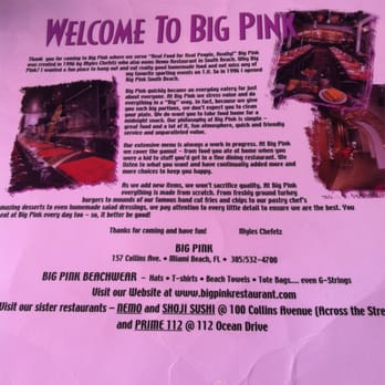 Big Pink - I love this place! - Pizza Near Me - Miami Beach, Florida Big Pink - I love this place! - Pizza Near Me - Miami Beach, Florida