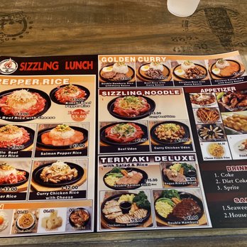 Sizzling Lunch - Menu - Japanese Near Me - San Jose, California Sizzling Lunch - Menu - Japanese Near Me - San Jose, California