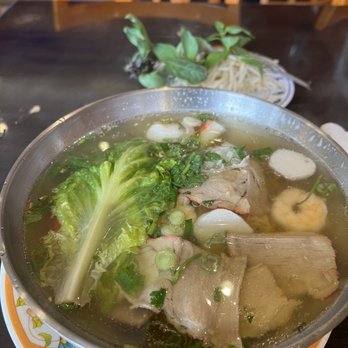 Pasadena Noodle & Grill - 75. Shrimp, Imitation Crab Meat and Pork with Egg Noodle Soup - Vietnamese Near Me - Pasadena, California Pasadena Noodle & Grill - 75. Shrimp, Imitation Crab Meat and Pork with Egg Noodle Soup - Vietnamese Near Me - Pasadena, California