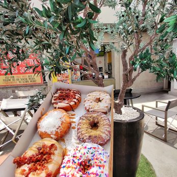 Duck Donuts - Donuts inside TRADE eating area - Donuts Near Me - Irvine, California