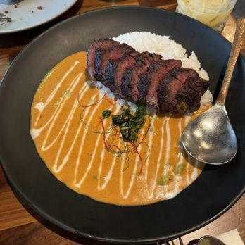 Hanuman Thai Eatery - Panang Curry with Hangar steak - Thai Near Me - Costa Mesa, California