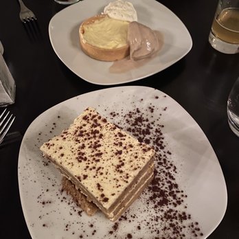 Roma Cafe - Tiramisu and lemon tart with mulled wine ice cream - Italian Near Me - Portland, Maine Roma Cafe - Tiramisu and lemon tart with mulled wine ice cream - Italian Near Me - Portland, Maine