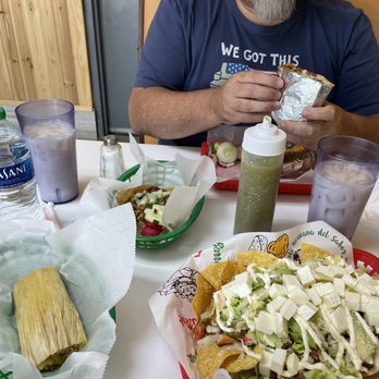 Taqueria MI Jalisco - Chicken tamale, chicken nachos w/ fresh cheese, chicken burrito, & chicken tacos. ALL AMAZING!!!!!! - Mexican Near Me - Commerce, Georgia Taqueria MI Jalisco - Chicken tamale, chicken nachos w/ fresh cheese, chicken burrito, & chicken tacos. ALL AMAZING!!!!!! - Mexican Near Me - Commerce, Georgia
