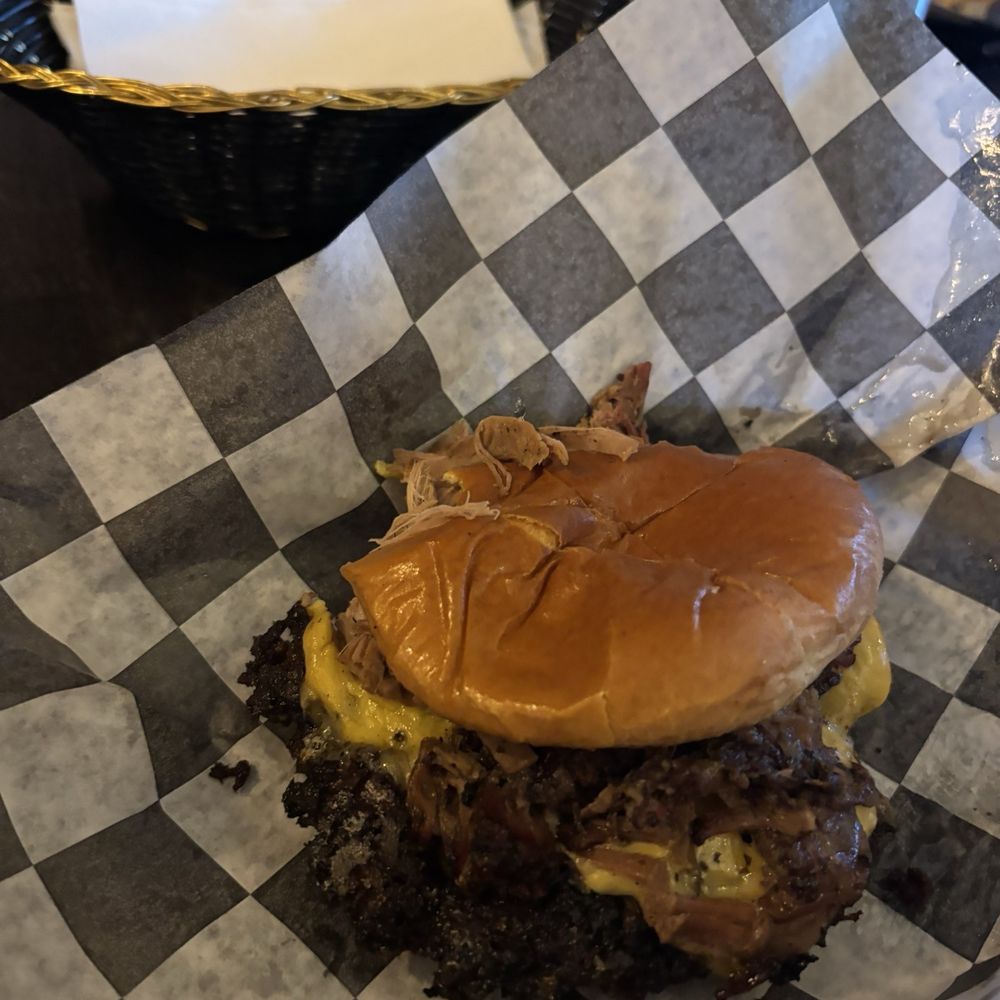 Smashburger with brisket Smashburger with brisket