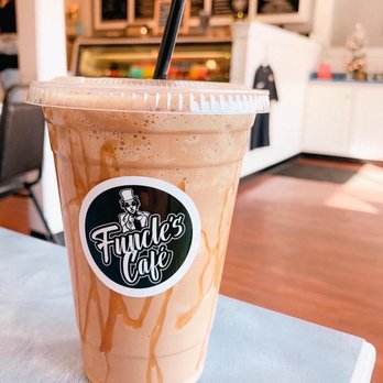 Funcle's Café - Frozen salted caramel coffee - Coffee & Tea Near Me - Hamden, Connecticut