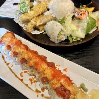 Arigato Sushi - Golden gate roll & beef teriyaki lunch special - Sushi Bars Near Me - Salinas, California