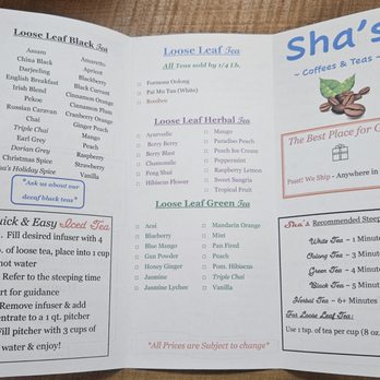 Sha's Coffee N Teas - Loose leaf teas - Coffee Roasteries Near Me - Charles, Missouri