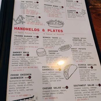 The Standard - Menu - Bars Near Me - Ottawa, Ontario