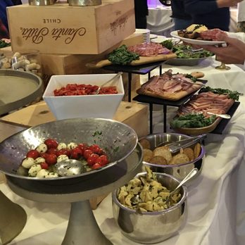 Grand Oak Villa - Food bars set up during the Mother's Day brunch event - each table catered specialties like appetizers, meats, entrees, etc - Caterers Near Me - Oakville, Connecticut Grand Oak Villa - Food bars set up during the Mother's Day brunch event - each table catered specialties like appetizers, meats, entrees, etc - Caterers Near Me - Oakville, Connecticut