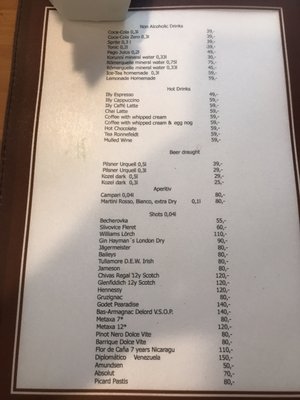 Menu photo 3 St. Martin Prague, PR Menu photo 3 St. Martin Prague, PR