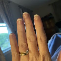 Lucky Nails - Have been a nail biter for 40 years. My first gel French. Lee at lucky nails    -- the best.   I thought these were too short