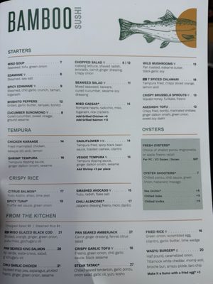 Menu photo 6 Bamboo Sushi San Ramon, CA