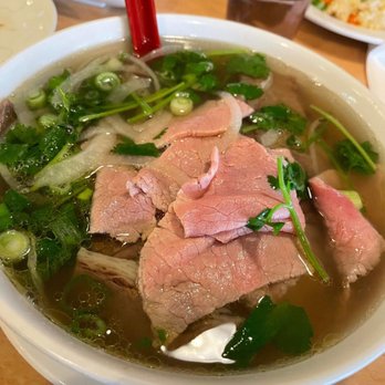 Saigon Star - Pho w/ rare steak and well done flank steak - Vietnamese Near Me - San Diego, California Saigon Star - Pho w/ rare steak and well done flank steak - Vietnamese Near Me - San Diego, California