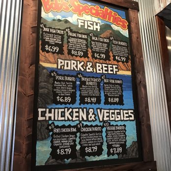 Cabo Bob's Burritos - Menu - Mexican Near Me - Houston, Texas