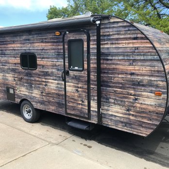 Pro Graphic - Wood Print Camper - Vehicle Wraps Near Me - Denver, Colorado