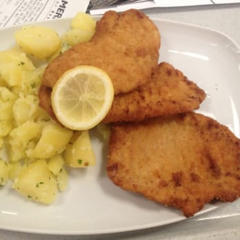 Merkur Restaurant - Schnitzel mit Petersilerdäpfel - Austrian Near Me - Vienna, 9 Merkur Restaurant - Schnitzel mit Petersilerdäpfel - Austrian Near Me - Vienna, 9