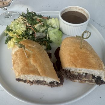 Memoir - Memoir Dip au Jus* with simple salad - American Near Me - Omaha, Nebraska