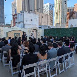 Ceremony on the rooftop