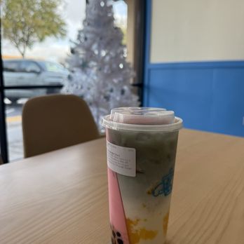 Duet Tea - Strawberry MT w/ boba & mango matcha - Bubble Tea Near Me - Fremont, California