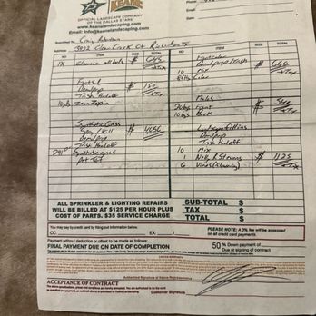 Keane Landscaping - Signed contract. Never got half this stuff - Landscaping Near Me - Wylie, Texas Keane Landscaping - Signed contract. Never got half this stuff - Landscaping Near Me - Wylie, Texas