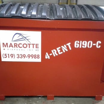 Marcotte Disposal - We have small front end dumpsters for you cleanup needs!  Call us - Junk Removal & Hauling Near Me - Sarnia, Ontario