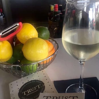 Trust - Glass of Sauvignon Blanc - New American Near Me - San Diego, California Trust - Glass of Sauvignon Blanc - New American Near Me - San Diego, California