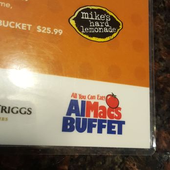Al Mac's Buffet - Menu had mostly drink options. - Bars Near Me - Niagara Falls, Ontario Al Mac's Buffet - Menu had mostly drink options. - Bars Near Me - Niagara Falls, Ontario