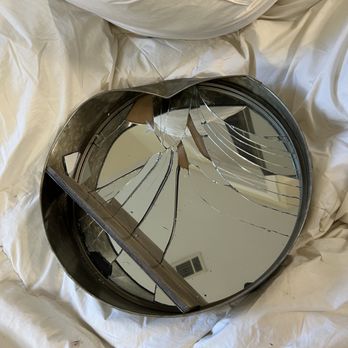 All My Sons Moving & Storage - mirror inside of betting that broke - Movers Near Me - Tulsa, Oklahoma