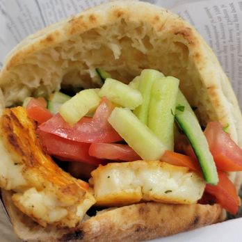 De Babel - Grilled Halloumi cheese in a pita.  Yum! - Mediterranean Near Me - Scottsdale, Arizona