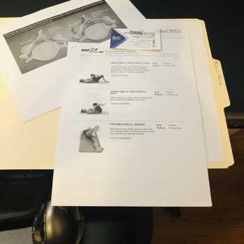 B & C Physical Therapy - Carina printed Home Exercises and Diagram to better explain my medical condition. - Physical Therapy Near Me - Alhambra, California B & C Physical Therapy - Carina printed Home Exercises and Diagram to better explain my medical condition. - Physical Therapy Near Me - Alhambra, California