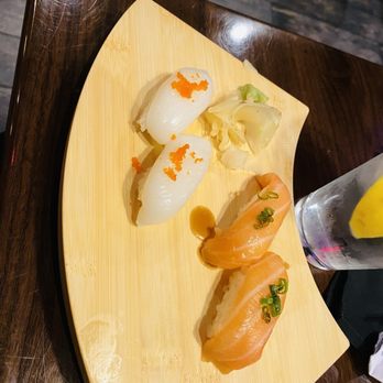 Akira Sushi Bar - Squid and salmon - Japanese Near Me - Owasso, Oklahoma Akira Sushi Bar - Squid and salmon - Japanese Near Me - Owasso, Oklahoma