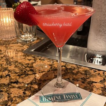 Bimini Twist - Strawberry Basil Martini - Seafood Near Me - West Palm Beach, Florida