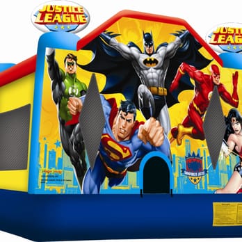 Fun N Fit Inflatables - Justice League Bounce House (moonwalk) - Party & Event Planning Near Me Fun N Fit Inflatables - Justice League Bounce House (moonwalk) - Party & Event Planning Near Me