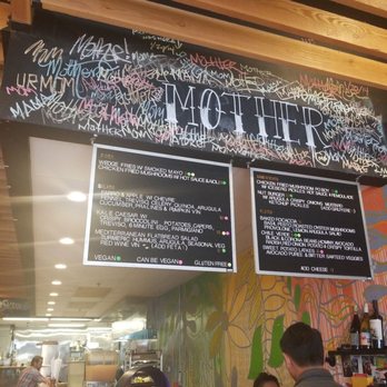 Mother - Menu and sign upon entrance - Vegetarian Near Me - Sacramento, California