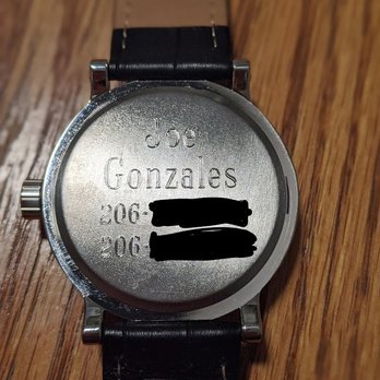 Time Wise Jewelers - After removing huge logo, and engraving back. - Jewelry Near Me - San Diego, California Time Wise Jewelers - After removing huge logo, and engraving back. - Jewelry Near Me - San Diego, California