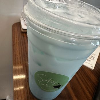 Sofi's Corner - Blue Raspberry Lotus with cream - Cafes Near Me - Tacoma, Washington Sofi's Corner - Blue Raspberry Lotus with cream - Cafes Near Me - Tacoma, Washington