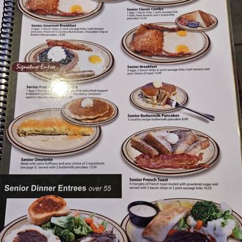Pancakes R Us - Senior (55+) menu 9/25 - Desserts Near Me - Costa Mesa, California