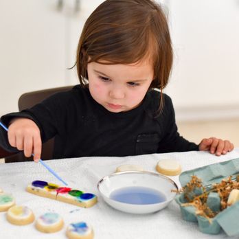 Flour Fog Bakery - a little girl making cookies - Desserts Near Me Flour Fog Bakery - a little girl making cookies - Desserts Near Me