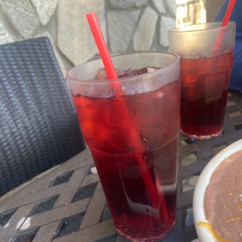 El Burrito Grill - Agua de Jamaica- just taste like water down cranberry juice - Mexican Near Me - Long Beach, California El Burrito Grill - Agua de Jamaica- just taste like water down cranberry juice - Mexican Near Me - Long Beach, California