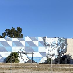 City of Pomona - Mural of art professor Karl Benjamin