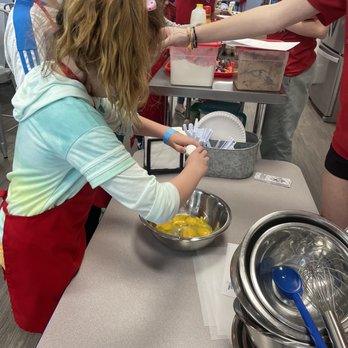 Flour Power Cooking Studios - All of the kids participate - Cooking Schools Near Me - Allen, Texas Flour Power Cooking Studios - All of the kids participate - Cooking Schools Near Me - Allen, Texas