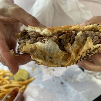Donkey's Place - Ate half of it before I realized to get a pic - Cheesesteaks Near Me - Camden, New Jersey Donkey's Place - Ate half of it before I realized to get a pic - Cheesesteaks Near Me - Camden, New Jersey