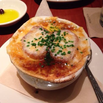 Bazille - The French Onion Soup is *almost* too beautiful to eat :-) - New American Near Me - Canoga Park, California