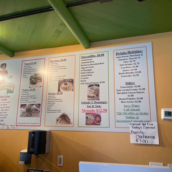 Tacos Selene - Menu - Mexican Near Me - Denver, Colorado