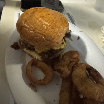 Lorelei Restaurant & Cabana Bar - Double burger. - Seafood Near Me - Islamorada, Florida Lorelei Restaurant & Cabana Bar - Double burger. - Seafood Near Me - Islamorada, Florida