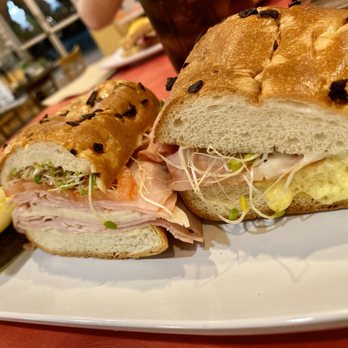 Erik's DeliCafe of Milpitas - The Berger w/ less sprouts. Less sprouts is the way to go. - Delis Near Me - Milpitas, California Erik's DeliCafe of Milpitas - The Berger w/ less sprouts. Less sprouts is the way to go. - Delis Near Me - Milpitas, California