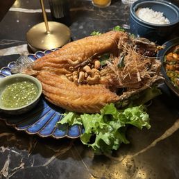 Fried Branzino